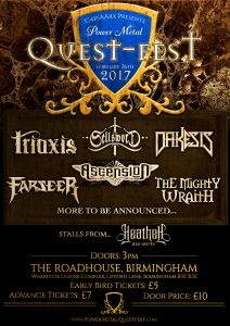 Power Metal Quest Festival 2017 Official Line Up